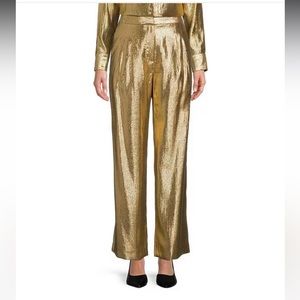 ANTONIO MELANI Shiny Gold Trousers